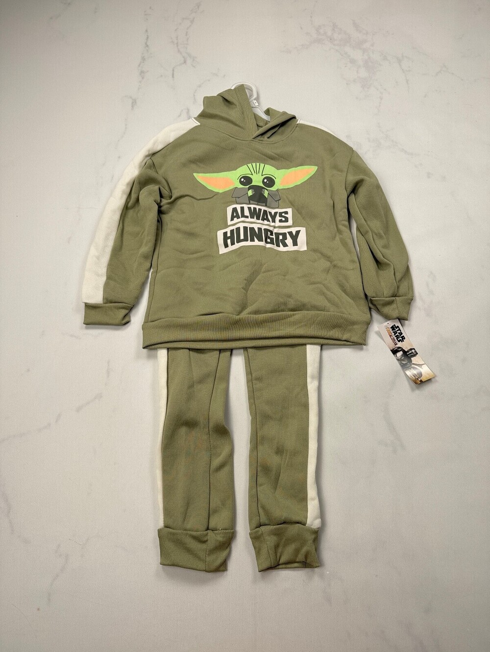 Star Wars Hungry Sweatpants & Hoodie Green Modern Graphic Set - Boys 7